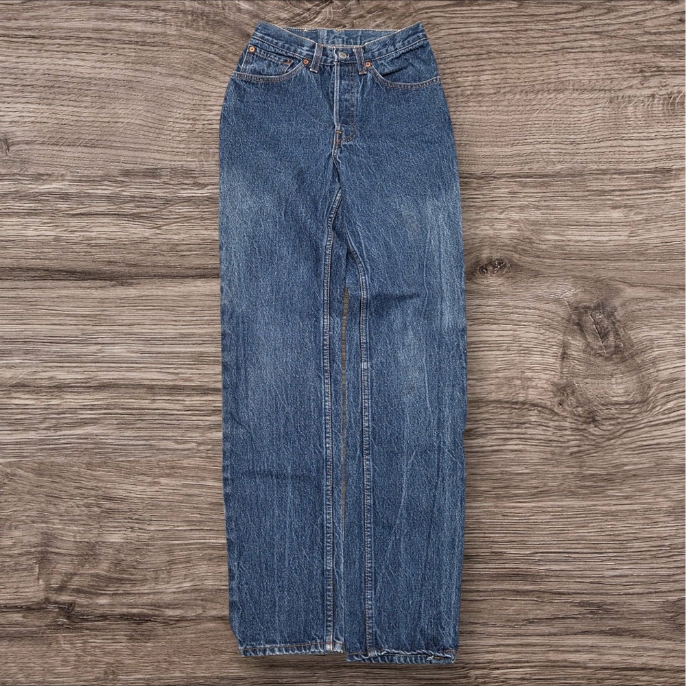 Vintage Levi's 501 Women's Jeans 26501 Made in USA W24 L32 Blue Denim 80s